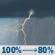 Saturday: A slight chance of rain showers before 7am, then showers and thunderstorms between 7am and 2pm, then a slight chance of showers and thunderstorms between 2pm and 4pm. Mostly cloudy. High near 81, with temperatures falling to around 78 in the afternoon. South wind 3 to 9 mph, with gusts as high as 24 mph. Chance of precipitation is 100%. New rainfall amounts between a quarter and half of an inch possible. Saturday: Showers And Thunderstorms